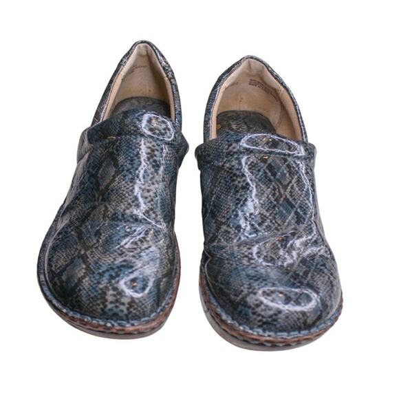 Born B.O.C. Snake Print Clog Slip On Comfort Shoes Shiny 8.5 - Picture 2 of 5